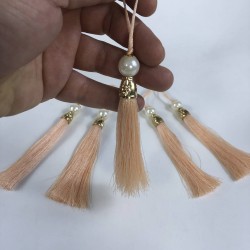 Somon Gold Kapaklı İncili Püskül 1 Adet Boy 12 Cm-KAPPUSKUL-4