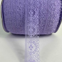 Lila Dantel Şerit,Kenar S&uuml;s&uuml;,Dekoratif Dantel,Tek Taraflı En 5 Cm Boy 1 Metre-KBLY-1001