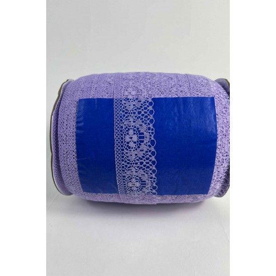 Lila Dantel Şerit,Kenar S&uuml;s&uuml;,Dekoratif Dantel,Tek Taraflı En 5 Cm Boy 1 Metre-KBLY-1001