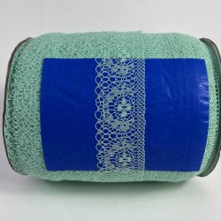 Su Yeşili Dantel Şerit,Kenar S&uuml;s&uuml;,Dekoratif Dantel,Tek Taraflı En 5 Cm Boy 1 Metre-KBLY-1002