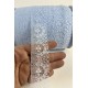 Bebe Mavi Dantel Şerit,Kenar S&uuml;s&uuml;,Dekoratif Dantel,Tek Taraflı En 5 Cm Boy 1 Metre-KBLY-1006