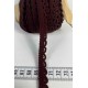 Bordo Zincirli Şerit 1 cm En &ndash; Kenar S&uuml;s&uuml;, Dekoratif Şerit ve El İşi Aksesuarı (1 Metre)-KBLY-1008