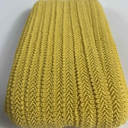 Koyu Sarı Ko&ccedil; Boynuzu Şerit &ndash; Dekoratif Kenar S&uuml;s&uuml; ve El İşi Aksesuarı (3 Metre)-KBLY-1027