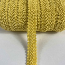 Koyu Sarı Ko&ccedil; Boynuzu Şerit &ndash; Dekoratif Kenar S&uuml;s&uuml; ve El İşi Aksesuarı (3 Metre)-KBLY-1027