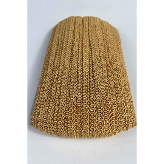 Bal Rengi Ko&ccedil; Boynuzu Şerit &ndash; Dekoratif Kenar S&uuml;s&uuml; ve El İşi Aksesuarı (3 Metre)-KBLY-1029