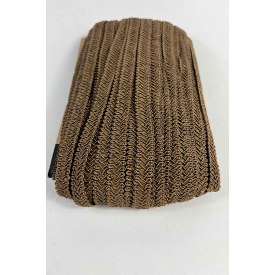 Kahverengi Ko&ccedil; Boynuzu Şerit &ndash; Dekoratif Kenar S&uuml;s&uuml; ve El İşi Aksesuarı (3 Metre)-KBLY-1030