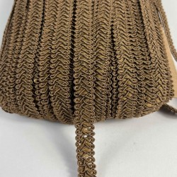 Kahverengi Ko&ccedil; Boynuzu Şerit &ndash; Dekoratif Kenar S&uuml;s&uuml; ve El İşi Aksesuarı (3 Metre)-KBLY-1030