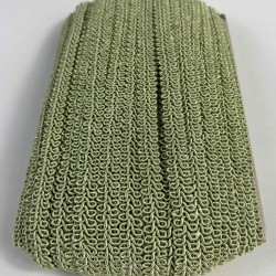 A&ccedil;ık K&uuml;f Yeşili Ko&ccedil; Boynuzu Şerit &ndash; Dekoratif Kenar S&uuml;s&uuml; ve El İşi Aksesuarı (3 Metre)-KBLY-1031