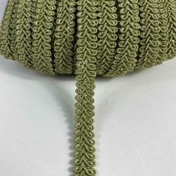 Koyu K&uuml;f Yeşili Ko&ccedil; Boynuzu Şerit &ndash; Dekoratif Kenar S&uuml;s&uuml; ve El İşi Aksesuarı (3 Metre)-KBLY-1033