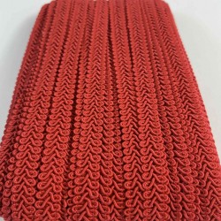 Kırmızı Ko&ccedil; Boynuzu Şerit &ndash; Dekoratif Kenar S&uuml;s&uuml; ve El İşi Aksesuarı (3 Metre)-KBLY-1036