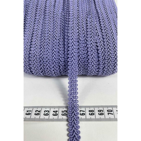 Lila Ko&ccedil; Boynuzu Şerit &ndash; Dekoratif Kenar S&uuml;s&uuml; ve El İşi Aksesuarı (3 Metre)-KBLY-1038