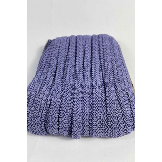 Lila Ko&ccedil; Boynuzu Şerit &ndash; Dekoratif Kenar S&uuml;s&uuml; ve El İşi Aksesuarı (3 Metre)-KBLY-1038