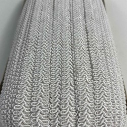 A&ccedil;ık Krem Ko&ccedil; Boynuzu Şerit &ndash; Dekoratif Kenar S&uuml;s&uuml; ve El İşi Aksesuarı (3 Metre)-KBLY-1039