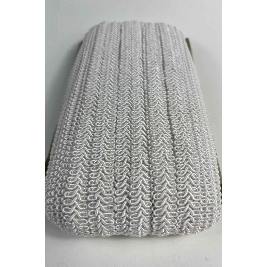 A&ccedil;ık Krem Ko&ccedil; Boynuzu Şerit &ndash; Dekoratif Kenar S&uuml;s&uuml; ve El İşi Aksesuarı (3 Metre)-KBLY-1039