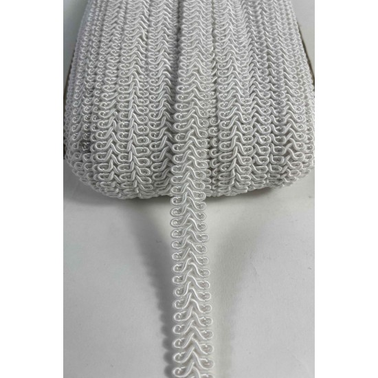 A&ccedil;ık Krem Ko&ccedil; Boynuzu Şerit &ndash; Dekoratif Kenar S&uuml;s&uuml; ve El İşi Aksesuarı (3 Metre)-KBLY-1039