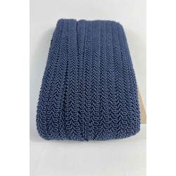 Lacivert Ko&ccedil; Boynuzu Şerit &ndash; Dekoratif Kenar S&uuml;s&uuml; ve El İşi Aksesuarı (3 Metre)-KBLY-1040