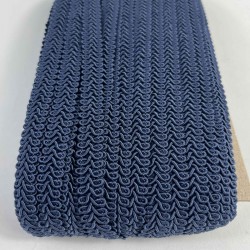 Lacivert Ko&ccedil; Boynuzu Şerit &ndash; Dekoratif Kenar S&uuml;s&uuml; ve El İşi Aksesuarı (3 Metre)-KBLY-1040