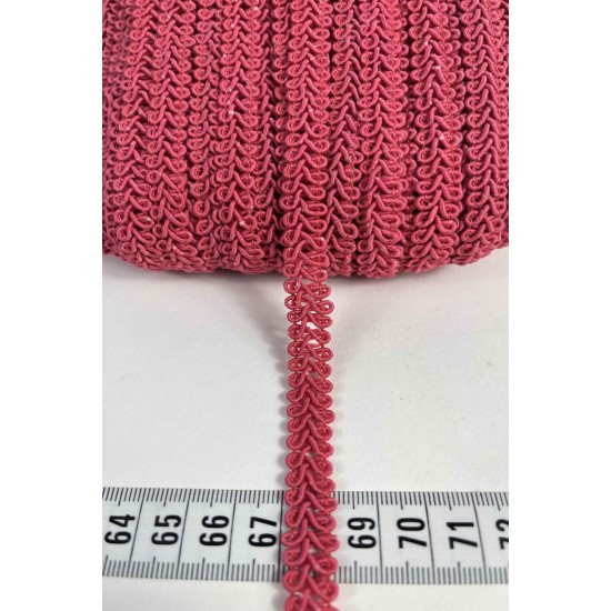 Bordo Ko&ccedil; Boynuzu Şerit &ndash; Dekoratif Kenar S&uuml;s&uuml; ve El İşi Aksesuarı (3 Metre)-KBLY-1041