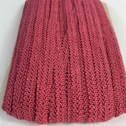 Bordo Ko&ccedil; Boynuzu Şerit &ndash; Dekoratif Kenar S&uuml;s&uuml; ve El İşi Aksesuarı (3 Metre)-KBLY-1041