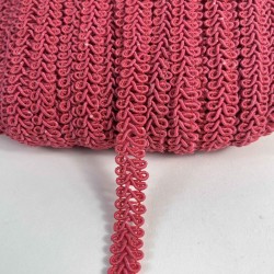 Bordo Ko&ccedil; Boynuzu Şerit &ndash; Dekoratif Kenar S&uuml;s&uuml; ve El İşi Aksesuarı (3 Metre)-KBLY-1041