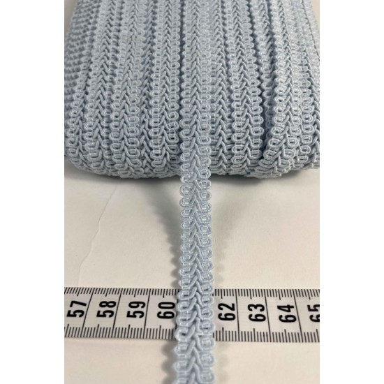 Bebe Mavi Ko&ccedil; Boynuzu Şerit &ndash; Dekoratif Kenar S&uuml;s&uuml; ve El İşi Aksesuarı (3 Metre)-KBLY-1042