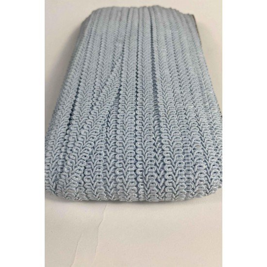 Bebe Mavi Ko&ccedil; Boynuzu Şerit &ndash; Dekoratif Kenar S&uuml;s&uuml; ve El İşi Aksesuarı (3 Metre)-KBLY-1042