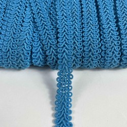 Mavi Ko&ccedil; Boynuzu Şerit &ndash; Dekoratif Kenar S&uuml;s&uuml; ve El İşi Aksesuarı (3 Metre)-KBLY-1043