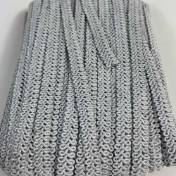 Gri Ko&ccedil; Boynuzu Şerit &ndash; Dekoratif Kenar S&uuml;s&uuml; ve El İşi Aksesuarı (3 Metre)-KBLY-1046