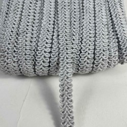 Gri Ko&ccedil; Boynuzu Şerit &ndash; Dekoratif Kenar S&uuml;s&uuml; ve El İşi Aksesuarı (3 Metre)-KBLY-1046