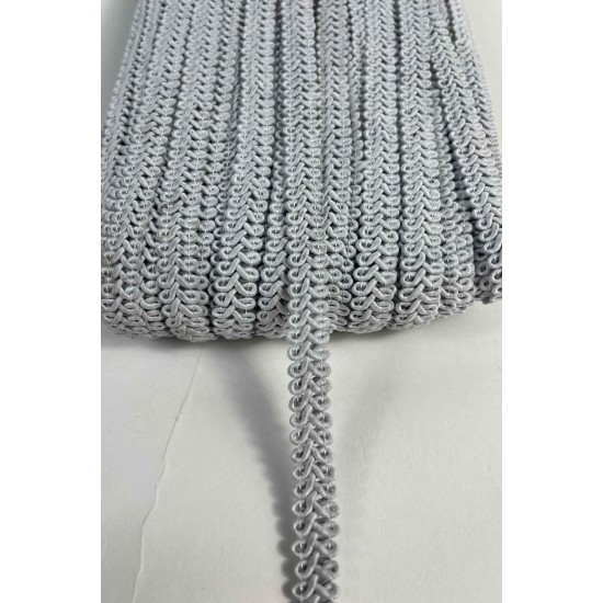 Gri Ko&ccedil; Boynuzu Şerit &ndash; Dekoratif Kenar S&uuml;s&uuml; ve El İşi Aksesuarı (3 Metre)-KBLY-1046