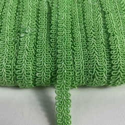 A&ccedil;ık Yeşil Ko&ccedil; Boynuzu Şerit &ndash; Dekoratif Kenar S&uuml;s&uuml; ve El İşi Aksesuarı (3 Metre)-KBLY-1047