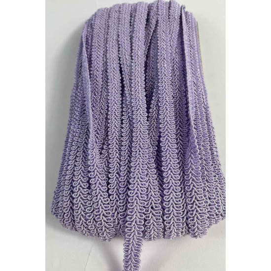 A&ccedil;ık Lila Ko&ccedil; Boynuzu Şerit &ndash; Dekoratif Kenar S&uuml;s&uuml; ve El İşi Aksesuarı (3 Metre)-KBLY-1048