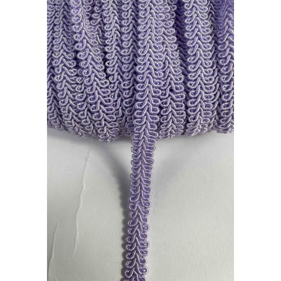 A&ccedil;ık Lila Ko&ccedil; Boynuzu Şerit &ndash; Dekoratif Kenar S&uuml;s&uuml; ve El İşi Aksesuarı (3 Metre)-KBLY-1048