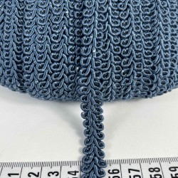 A&ccedil;ık Lacivert Ko&ccedil; Boynuzu Şerit &ndash; Dekoratif Kenar S&uuml;s&uuml; ve El İşi Aksesuarı (3 Metre)-KBLY-1049