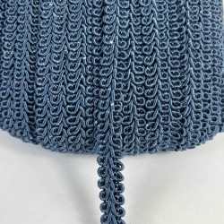 A&ccedil;ık Lacivert Ko&ccedil; Boynuzu Şerit &ndash; Dekoratif Kenar S&uuml;s&uuml; ve El İşi Aksesuarı (3 Metre)-KBLY-1049