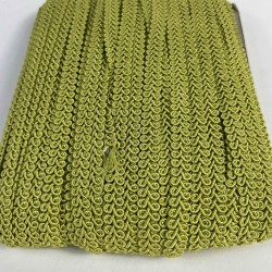 Ceviz Yeşili Ko&ccedil; Boynuzu Şerit &ndash; Dekoratif Kenar S&uuml;s&uuml; ve El İşi Aksesuarı (3 Metre)-KBLY-1052