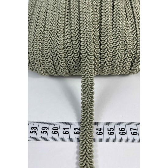 Koyu Pant Yeşili Ko&ccedil; Boynuzu Şerit &ndash; Dekoratif Kenar S&uuml;s&uuml; ve El İşi Aksesuarı (3 Metre)-KBLY-1053