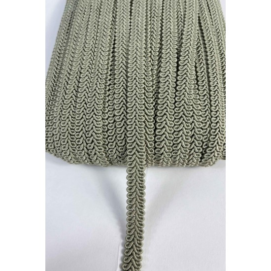 Koyu Pant Yeşili Ko&ccedil; Boynuzu Şerit &ndash; Dekoratif Kenar S&uuml;s&uuml; ve El İşi Aksesuarı (3 Metre)-KBLY-1053