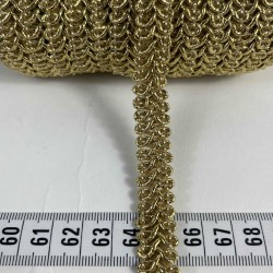 Gold Simli Ko&ccedil; Boynuzu Şerit &ndash; Dekoratif Kenar S&uuml;s&uuml; ve El İşi Aksesuarı (3 Metre)-KBLY-1055