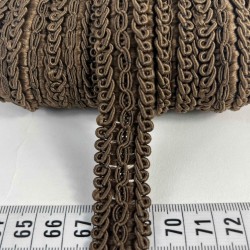 Koyu Kahverengi Dikişli Ko&ccedil; Boynuzu Şerit &ndash; Dekoratif Kenar S&uuml;s&uuml; ve El İşi Aksesuarı (3 Metre)-KBLY-1057