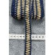 Nautiluxe Marine Hasır Şerit Kurdele &ndash; Lacivert Bohem Denizci Desenli Premium 1 Metre-KBLYHSR-11