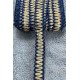 Nautiluxe Marine Hasır Şerit Kurdele &ndash; Lacivert Bohem Denizci Desenli Premium 1 Metre-KBLYHSR-11