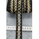 Noirterra Cross Hasır Şerit Kurdele &ndash; Siyah Rustik &Ouml;rg&uuml; Premium Dekoratif 1 Metre-KBLYHSR-16