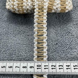 Jutessa Loop Hasir Dekoratif Serit Kurdele &ndash; Rustik Bohem Premium Susleme 1 Metre-KBLYHSR-2