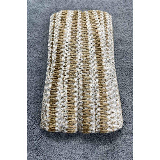 Jutessa Loop Hasir Dekoratif Serit Kurdele &ndash; Rustik Bohem Premium Susleme 1 Metre-KBLYHSR-2