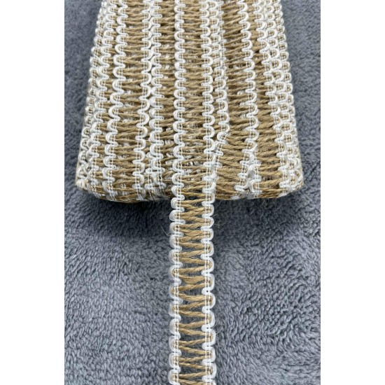 Jutessa Loop Hasir Dekoratif Serit Kurdele &ndash; Rustik Bohem Premium Susleme 1 Metre-KBLYHSR-2