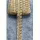 Luneria Loop Hasır Şerit Kurdele &ndash; Doğal J&uuml;t Vintage Dekoratif &Ouml;rg&uuml; Şerit 1 Metre-KBLYHSR-30