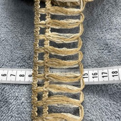 Macramevia Ladder Hasır Şerit Kurdele &ndash; Rustik Bohem &Ouml;rg&uuml; Dekoratif S&uuml;sleme 1 Metre-KBLYHSR-8