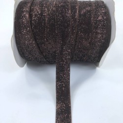 Kahverengi Simli Kadife Kurdele 2 Cm-KDF-1007 Kahverengi Simli Kadife Kurdele 2 Cm-KDF-1007