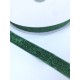 Yeşil Simli Kadife Kurdele 2 Cm-KDF-1010